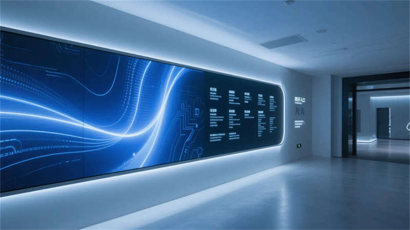 合肥光電科技廠(chǎng)展廳裝修設(shè)計(jì)效果圖